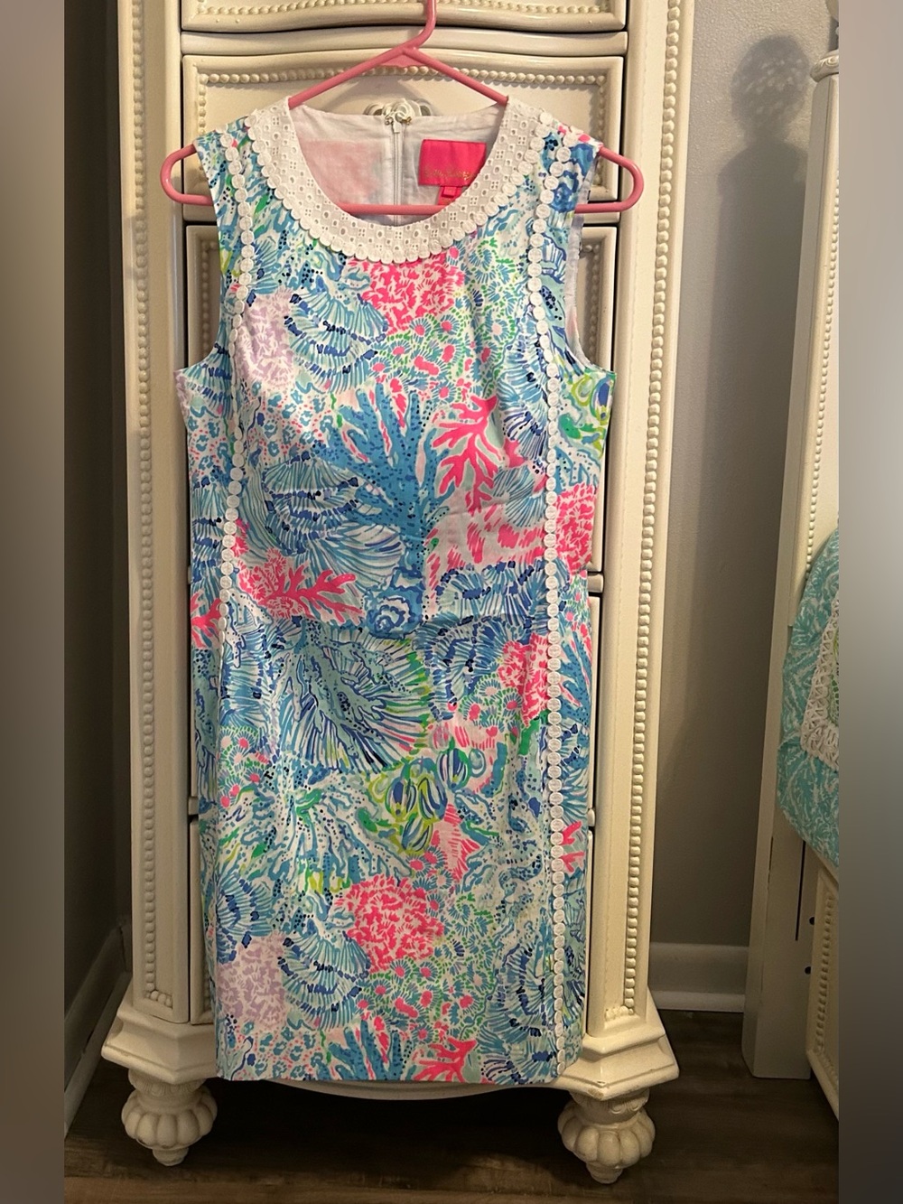 Lilly Pulitzer Mila Stretch Shift Dress Size 4, Sink or Swim
